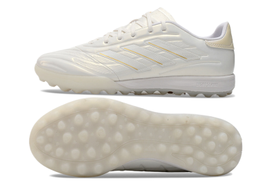 Adidas Copa Pure.3 TF Football Shoes - White/Gold/Beige