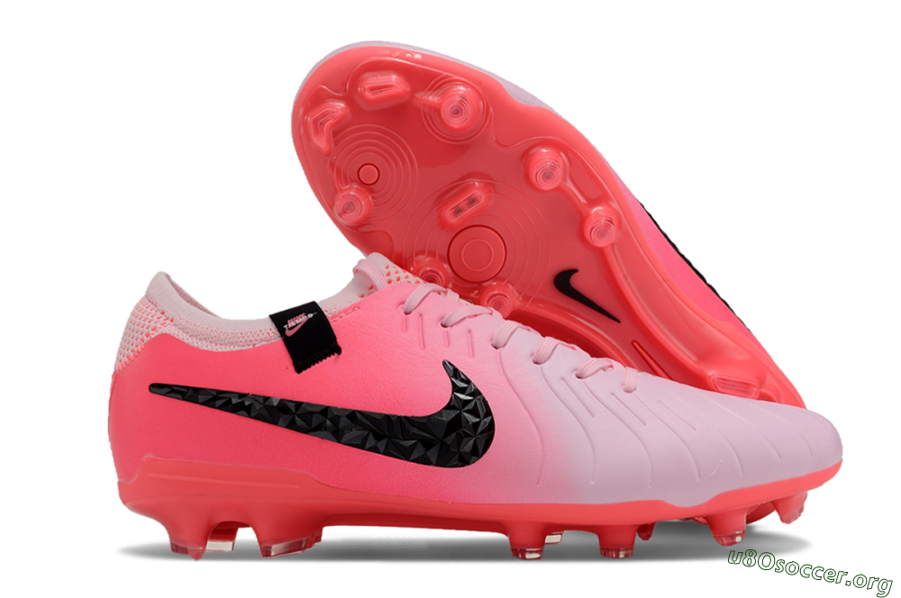 Nike Tiempo Legend 10 Elite AG Football Shoes - Pink Foam/Black 2
