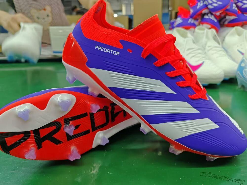 Adidas Predator Elite FG Football Boots - Blue/White/Red
