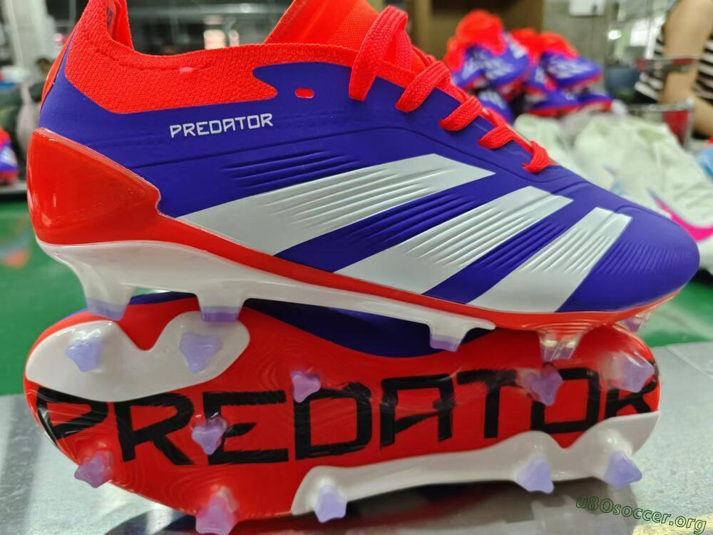 Adidas Predator Elite FG Football Boots - Blue/White/Red