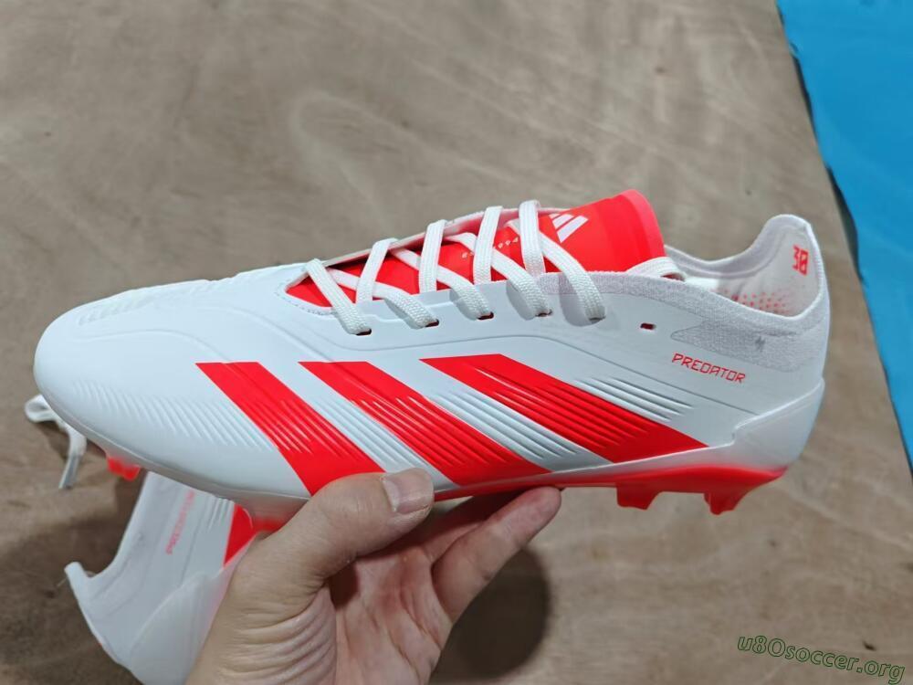 Adidas Predator Accuracy.1 FG Football Boots - Beige/White/Red
