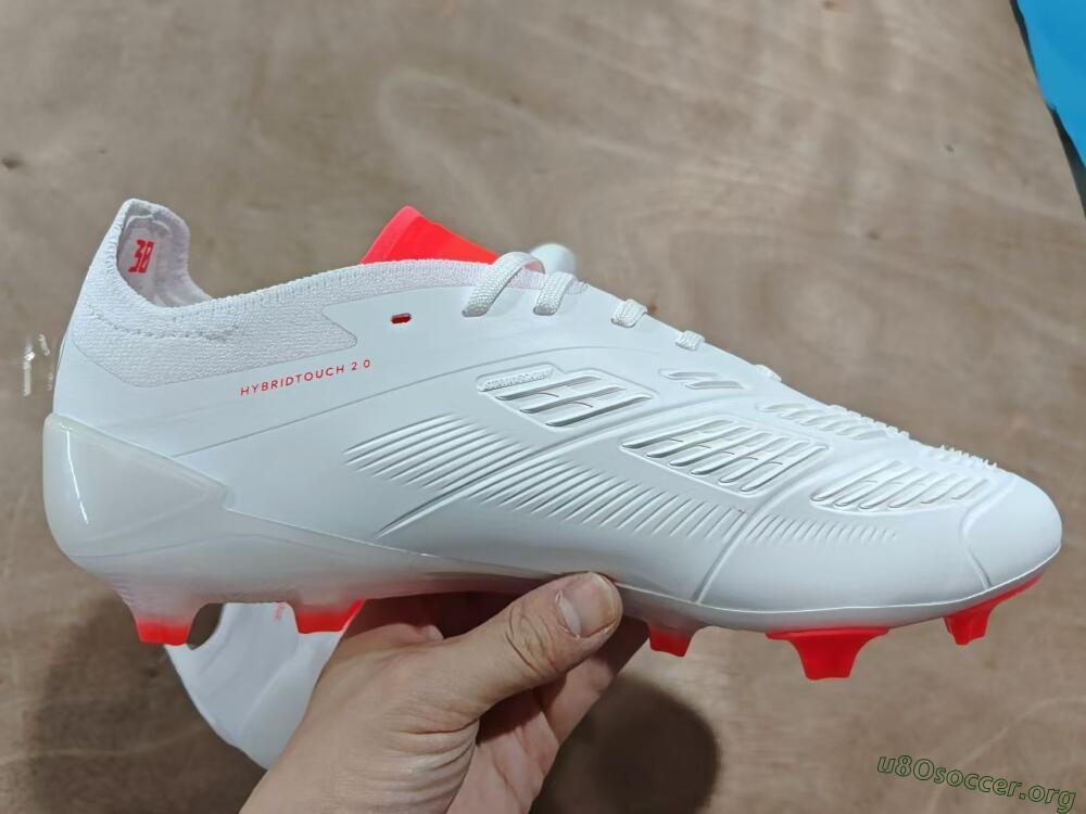 Adidas Predator Accuracy.1 FG Football Boots - Beige/White/Red