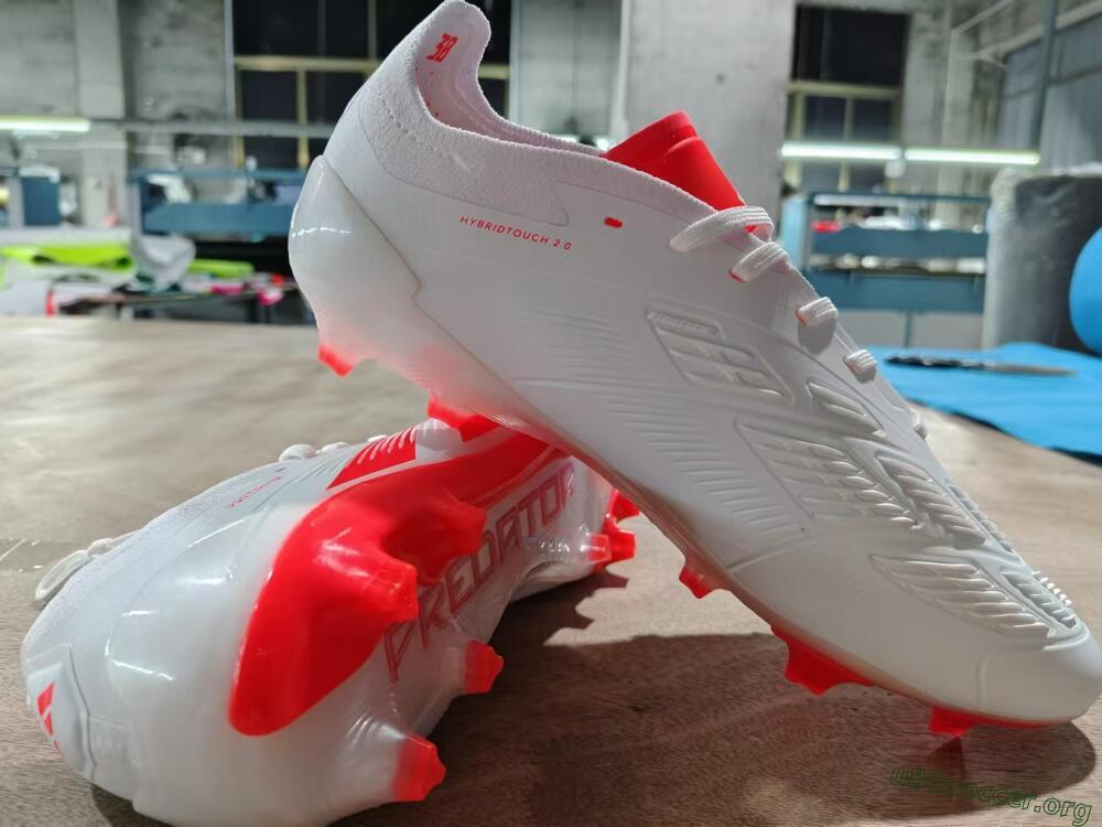 Adidas Predator Accuracy.1 FG Football Boots - Beige/White/Red