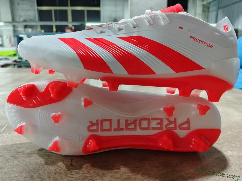 Adidas Predator Accuracy.1 FG Football Boots - Beige/White/Red