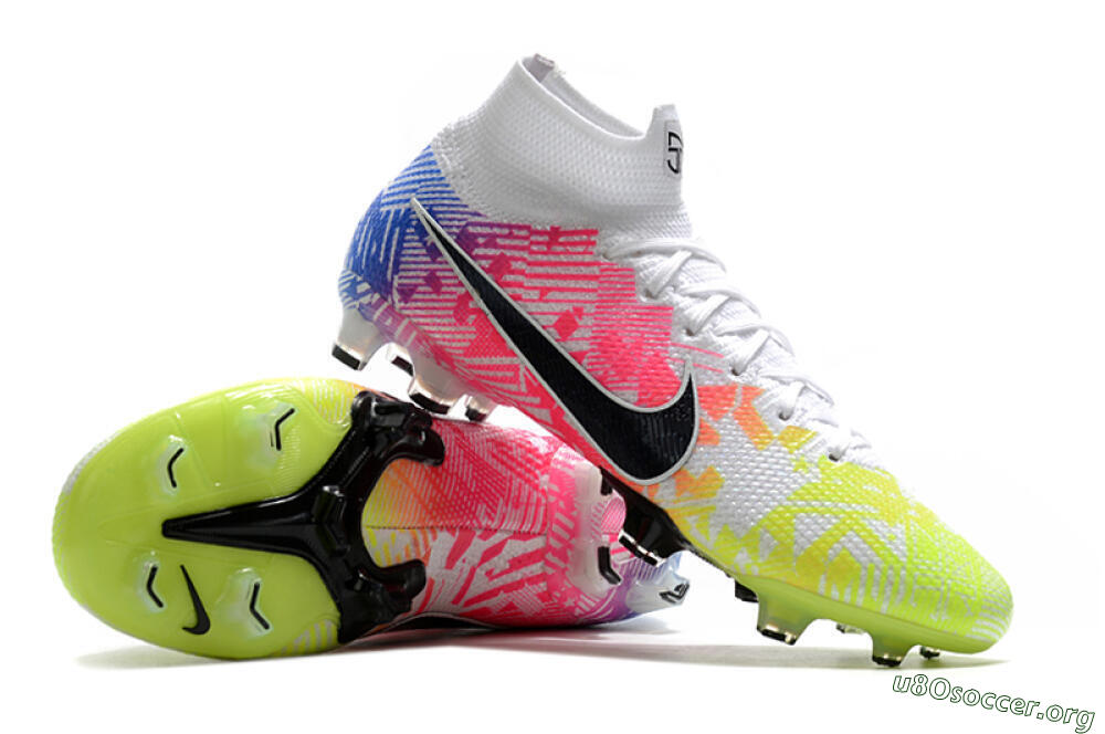 Nike Mercurial Superfly 7 Elite FG Football Boots - Yellow/Pink/Blue 4