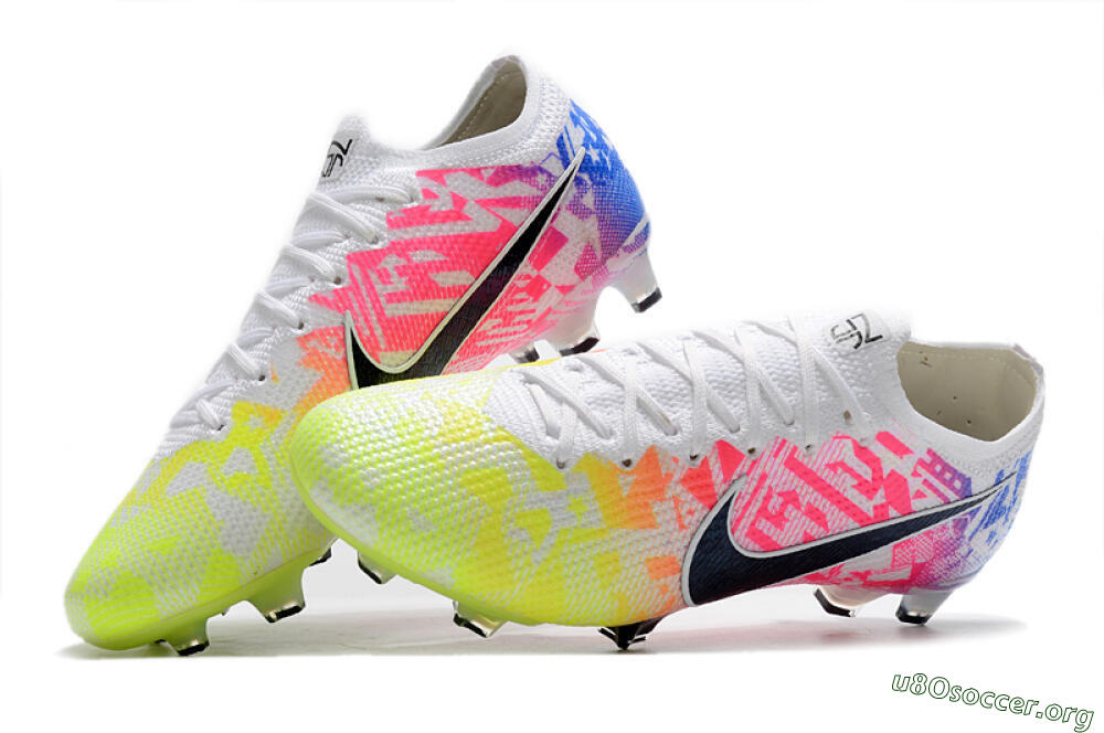 Nike Mercurial Vapor 13 Elite FG Football Boots - Yellow/Pink/Blue 6