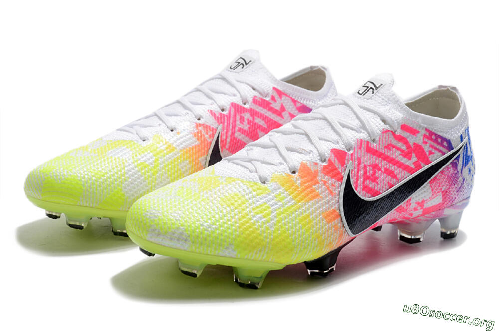 Nike Mercurial Vapor 13 Elite FG Football Boots - Yellow/Pink/Blue 5