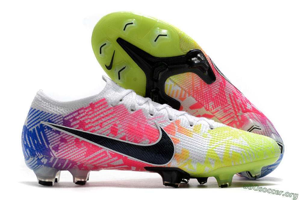 Nike Mercurial Vapor 13 Elite FG Football Boots - Yellow/Pink/Blue 2