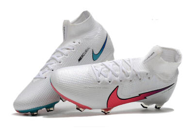 Nike Mercurial Superfly 7 Elite FG Football Boots - White/Red/Blue