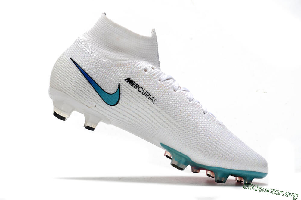 Nike Mercurial Superfly 7 Elite FG Football Boots - White/Red/Blue 7