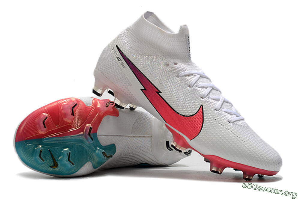 Nike Mercurial Superfly 7 Elite FG Football Boots - White/Red/Blue 4