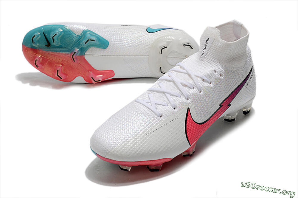 Nike Mercurial Superfly 7 Elite FG Football Boots - White/Red/Blue 0