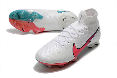 Nike Mercurial Superfly 7 Elite FG Football Boots - White/Red/Blue
