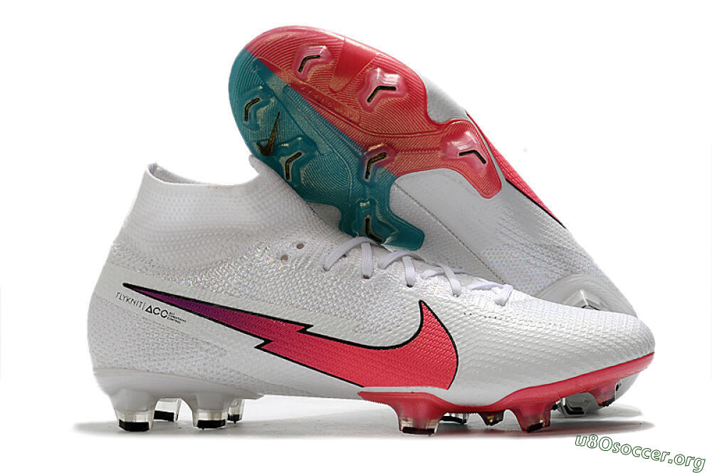 Nike Mercurial Superfly 7 Elite FG Football Boots - White/Red/Blue 2
