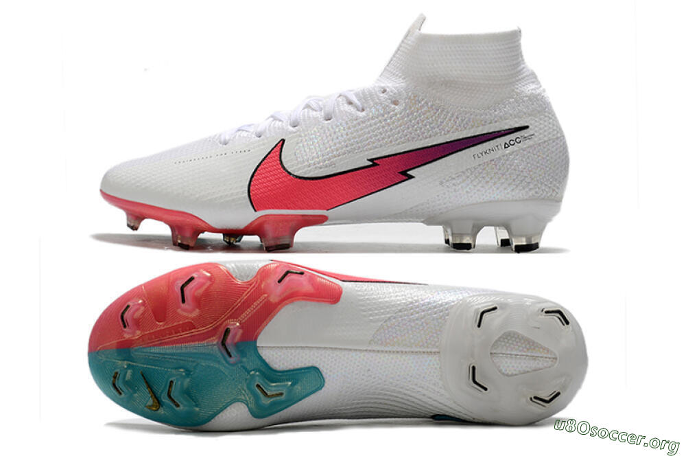 Nike Mercurial Superfly 7 Elite FG Football Boots - White/Red/Blue 1