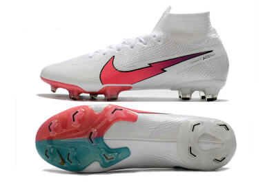 Nike Mercurial Superfly 7 Elite FG Football Boots - White/Red/Blue