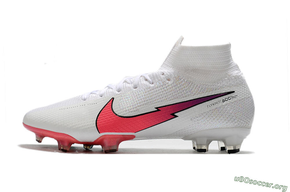 Nike Mercurial Superfly 7 Elite FG Football Boots - White/Red/Blue 3