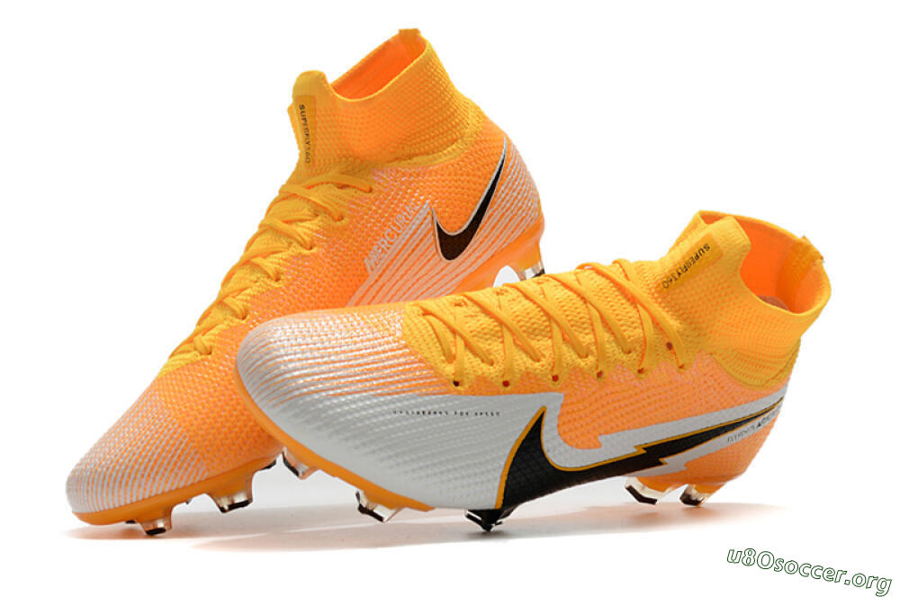 Nike Mercurial Superfly 7 Elite FG Football Boots - Orange/White/Black 6