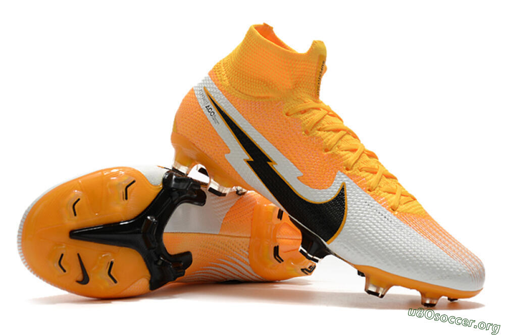 Nike Mercurial Superfly 7 Elite FG Football Boots - Orange/White/Black 4