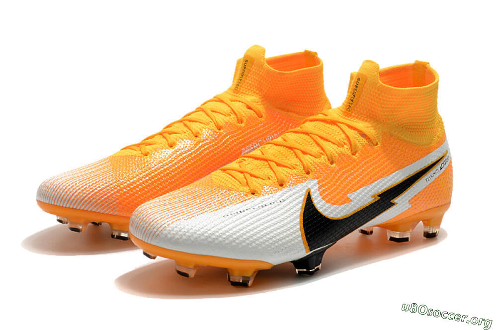 Nike Mercurial Superfly 7 Elite FG Football Boots - Orange/White/Black 5