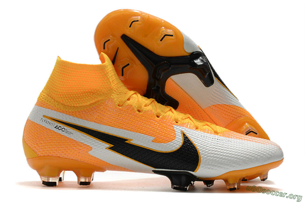 Nike Mercurial Superfly 7 Elite FG Football Boots - Orange/White/Black 2