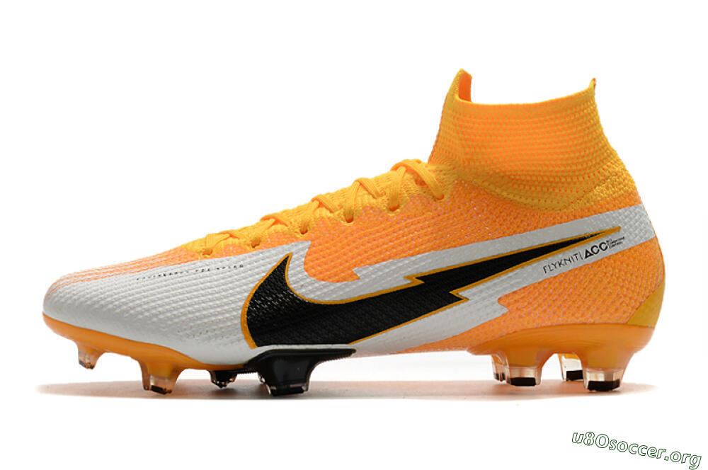 Nike Mercurial Superfly 7 Elite FG Football Boots - Orange/White/Black 3