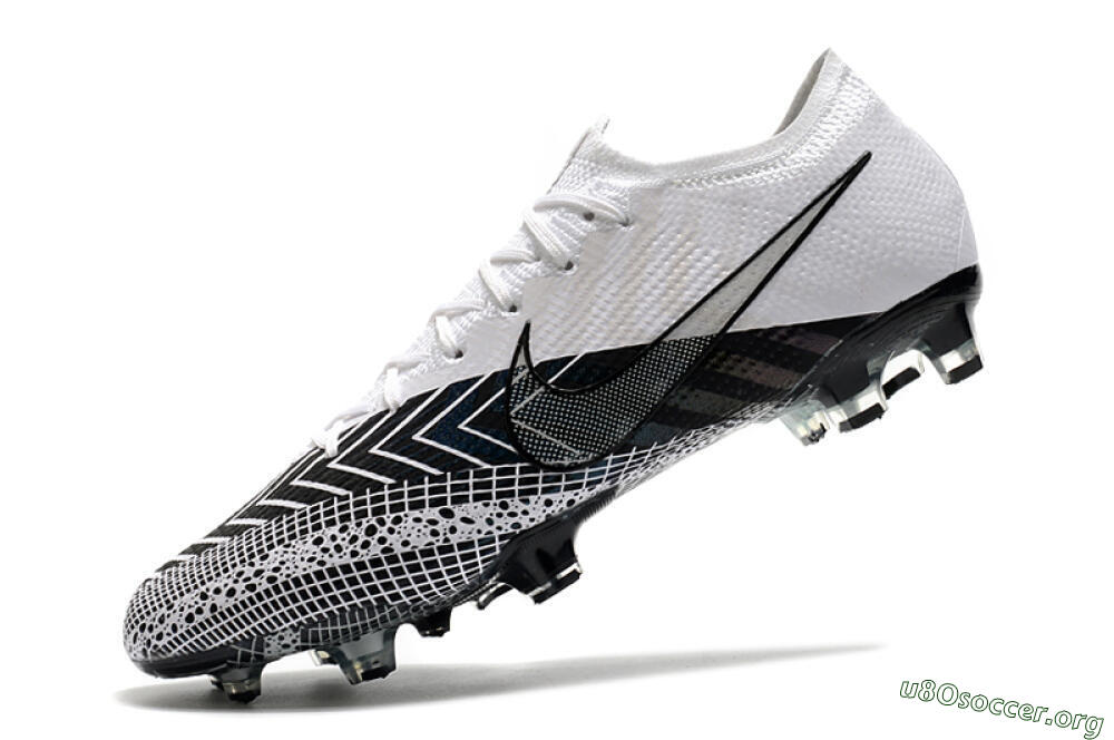 Nike Mercurial Vapor 13 Elite FG Football Boots - Black/White/Blue 8