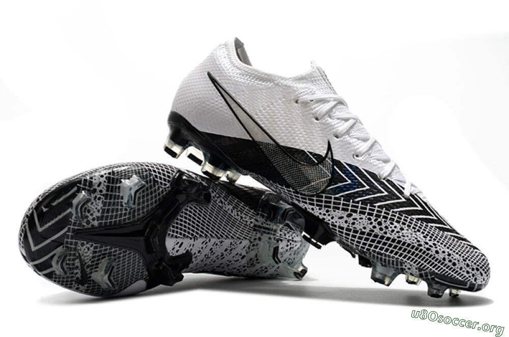 Nike Mercurial Vapor 13 Elite FG Football Boots - Black/White/Blue 4