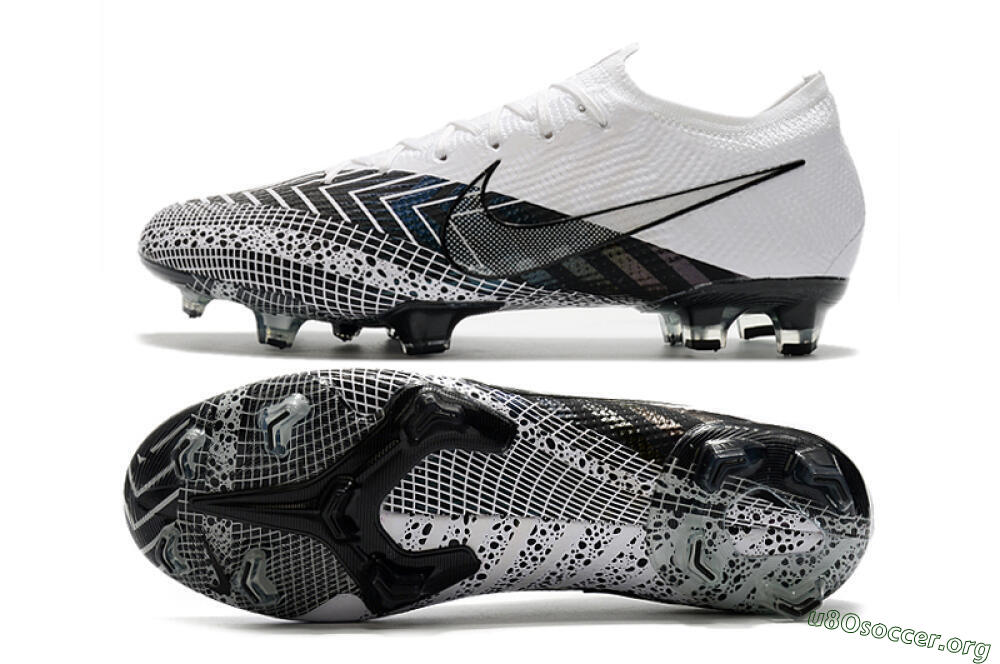 Nike Mercurial Vapor 13 Elite FG Football Boots - Black/White/Blue 1