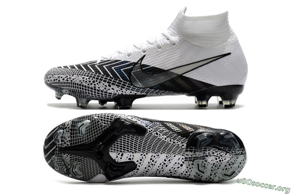 Nike Mercurial Superfly 7 Elite FG Football Boots - Black/White/Blue 1