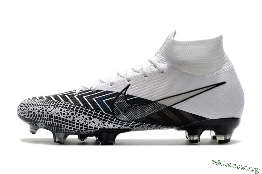 Nike Mercurial Superfly 7 Elite FG Football Boots - Black/White/Blue 3