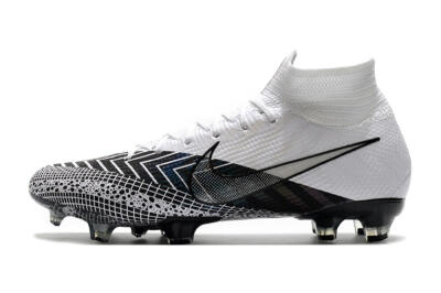 Nike Mercurial Superfly 7 Elite FG Football Boots - Black/White/Blue