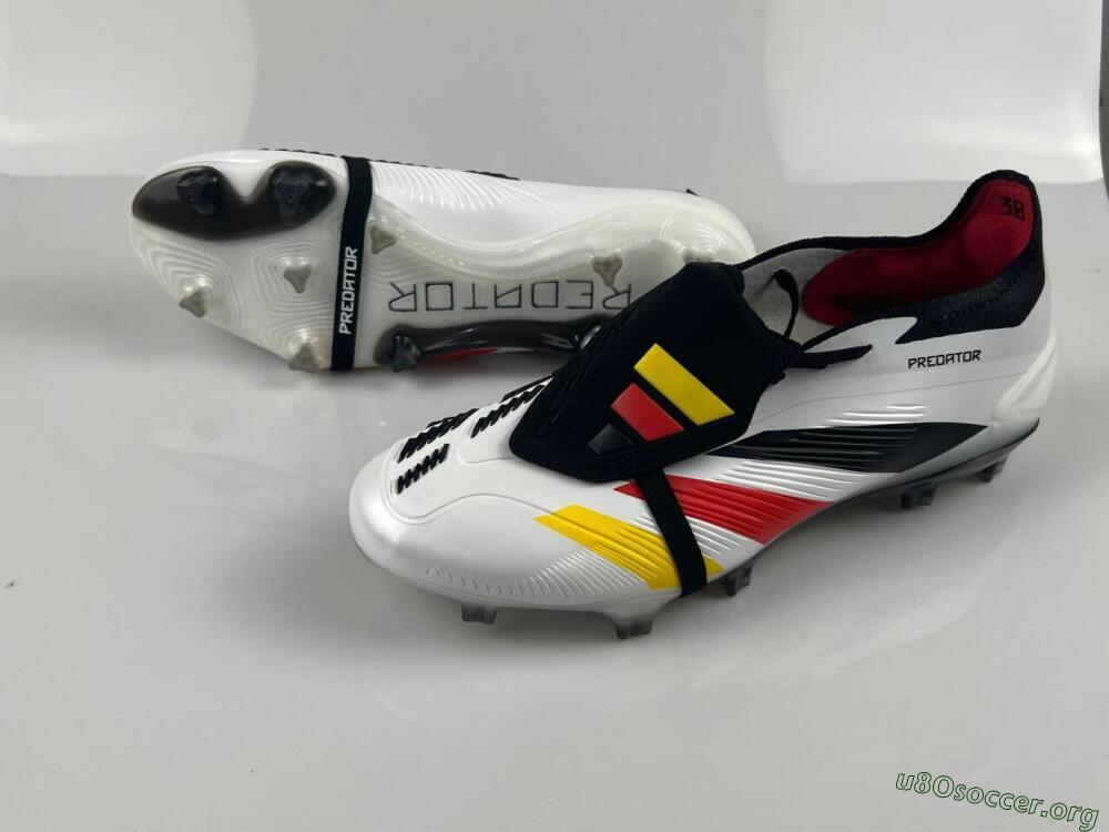 Adidas Predator Elite Foldover Tongue FG Football Boots - White/Black/Red/Yellow