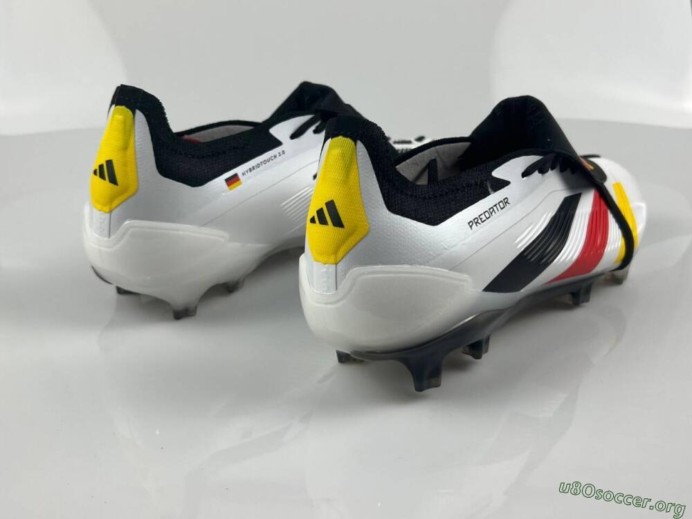 Adidas Predator Elite Foldover Tongue FG Football Boots - White/Black/Red/Yellow