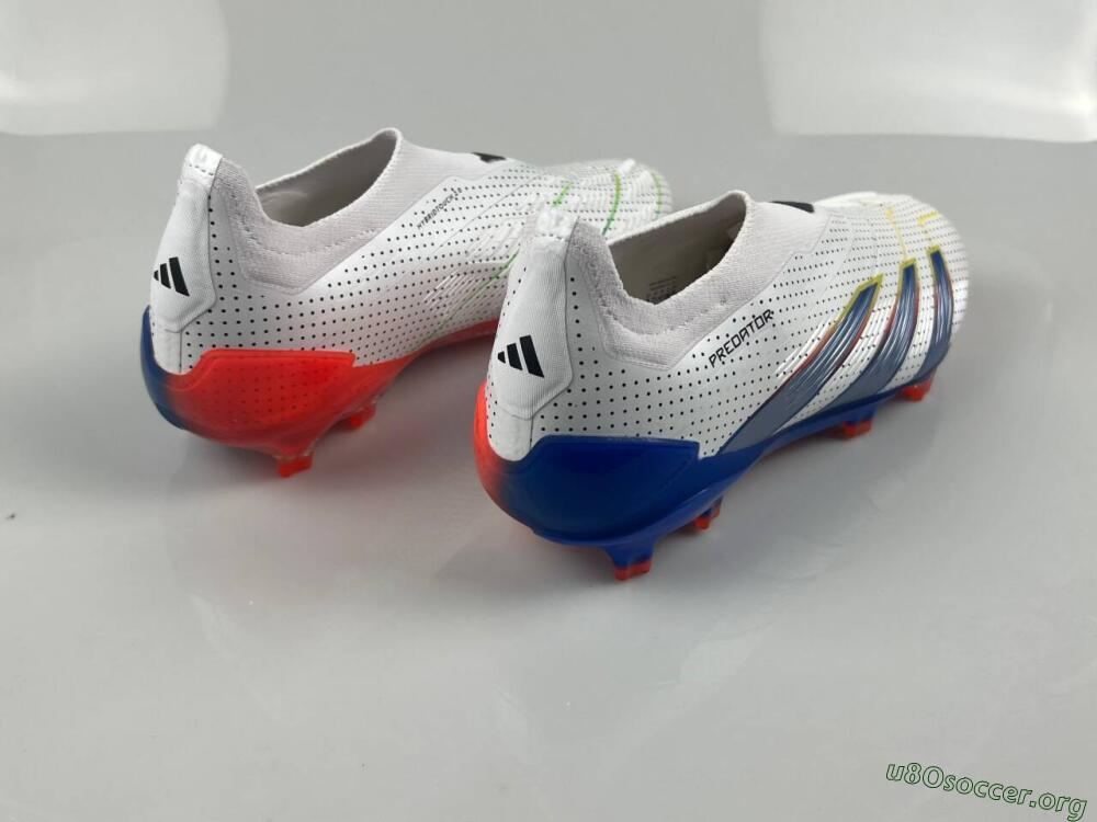 Adidas Predator Accuracy+ Laceless 24 Euphoria FG Football Boots - White/Silver/Blue