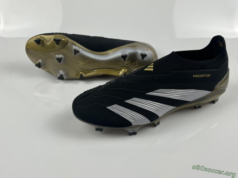 Adidas Predator Accuracy+ FG Football Boots - Black/White/Gold