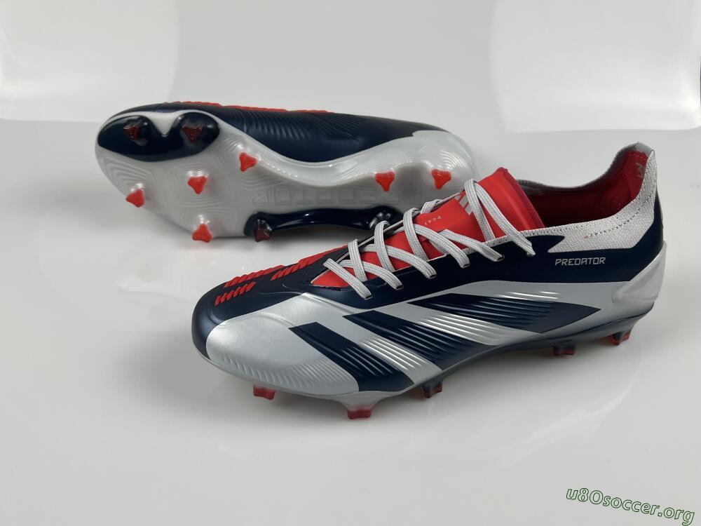 Adidas Predator Accuracy Elite FG Football Boots - Silver/Blue/Red