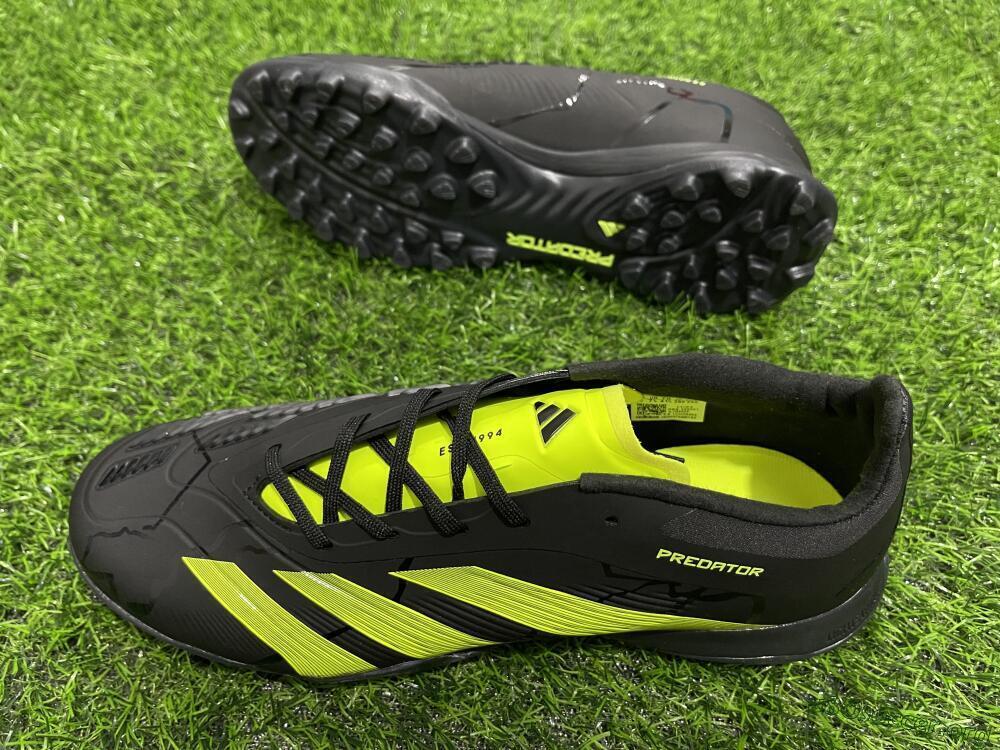 Adidas Predator 24 Elite TF Football Shoes - Black/Yellow/Grey