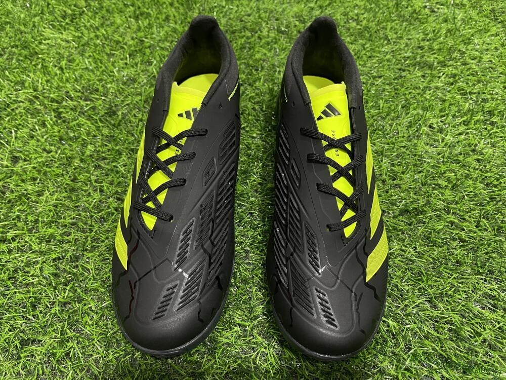 Adidas Predator 24 Elite TF Football Shoes - Black/Yellow/Grey