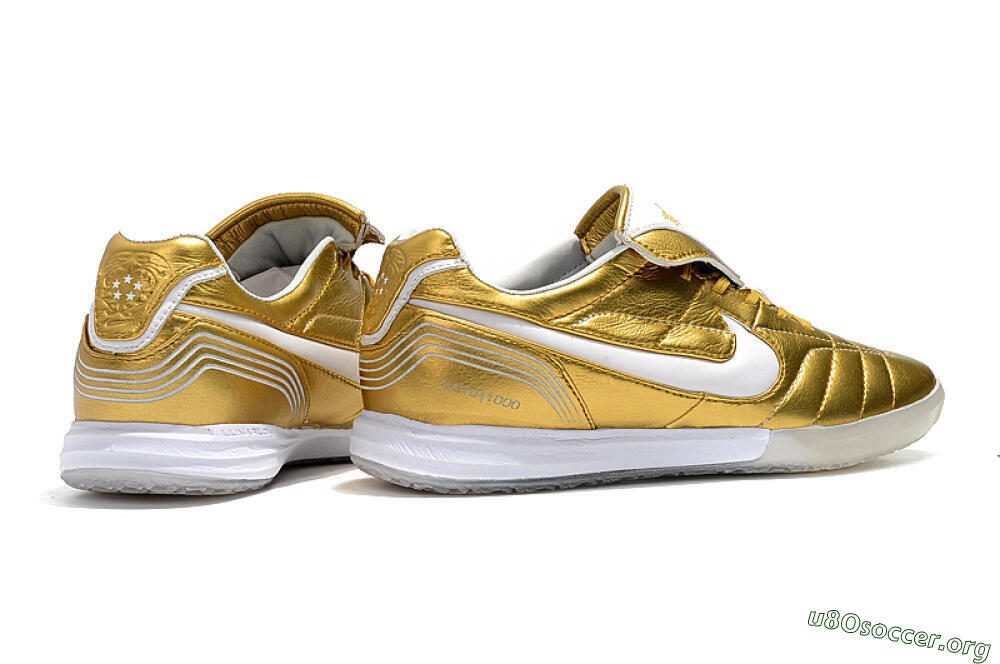 Nike Tiempo Legend 7 Elite R10 IC Football Shoes - Gold/White 9