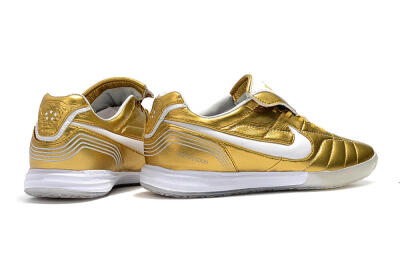 Nike Tiempo Legend 7 Elite R10 IC Football Shoes - Gold/White