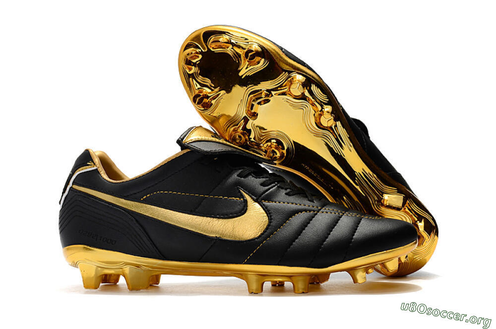 Nike Tiempo Legend 7 Elite R10 FG Football Boots - Black/Gold 2
