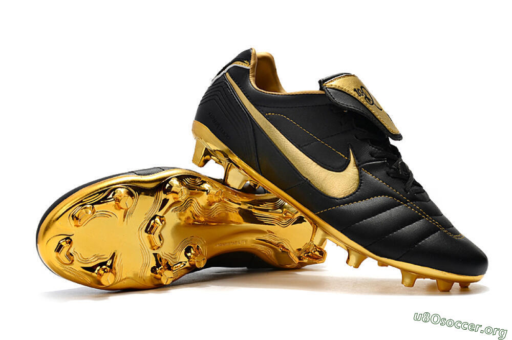 Nike Tiempo Legend 7 Elite R10 FG Football Boots - Black/Gold 4