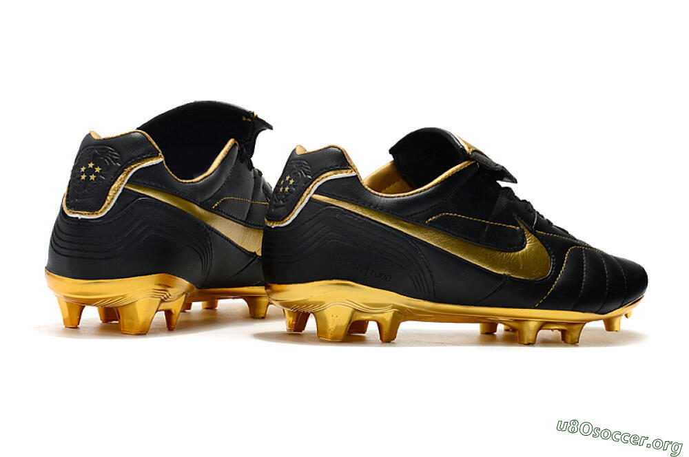 Nike Tiempo Legend 7 Elite R10 FG Football Boots - Black/Gold 9