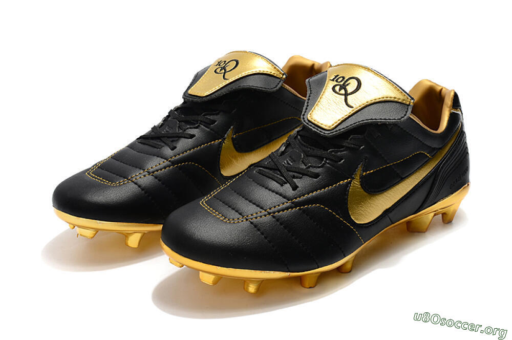 Nike Tiempo Legend 7 Elite R10 FG Football Boots - Black/Gold 5