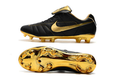 Nike Tiempo Legend 7 Elite R10 FG Football Boots - Black/Gold