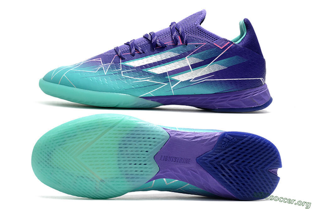 Adidas X Speedflow.1 IC Football Shoes - Jade/Purple/White 1