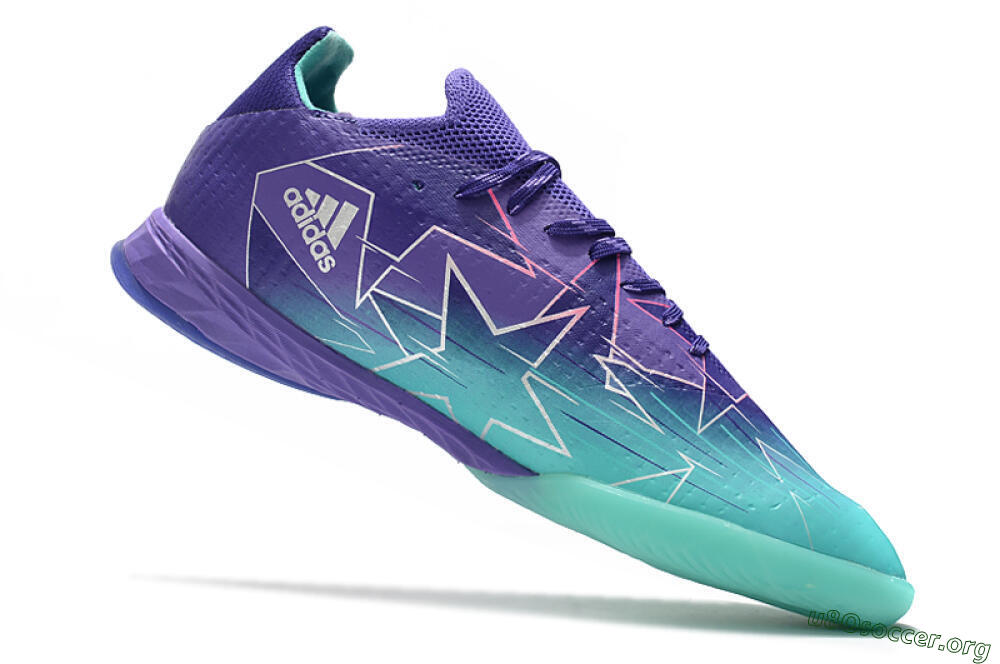 Adidas X Speedflow.1 IC Football Shoes - Jade/Purple/White 4