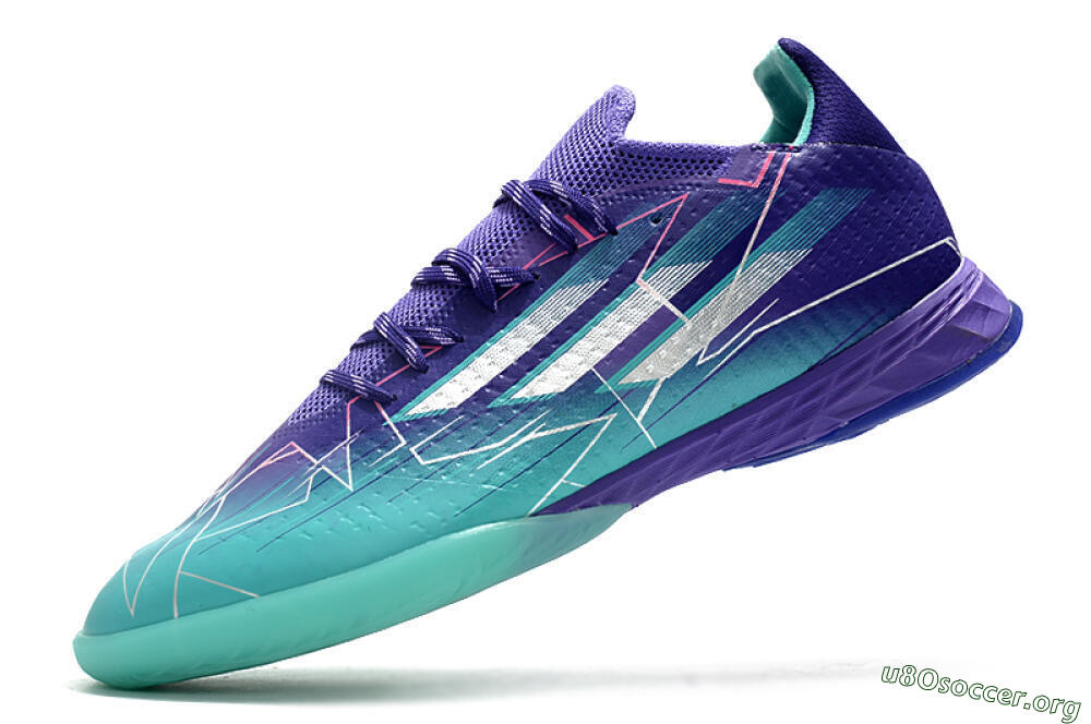Adidas X Speedflow.1 IC Football Shoes - Jade/Purple/White 5