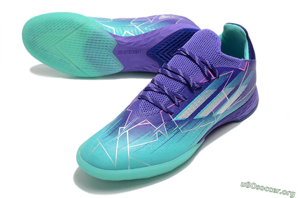 Adidas X Speedflow.1 IC Football Shoes - Jade/Purple/White 0